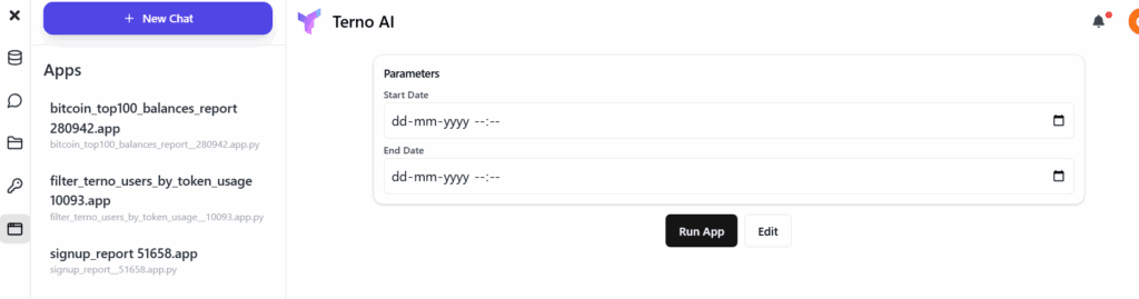 Creating reusable apps interface